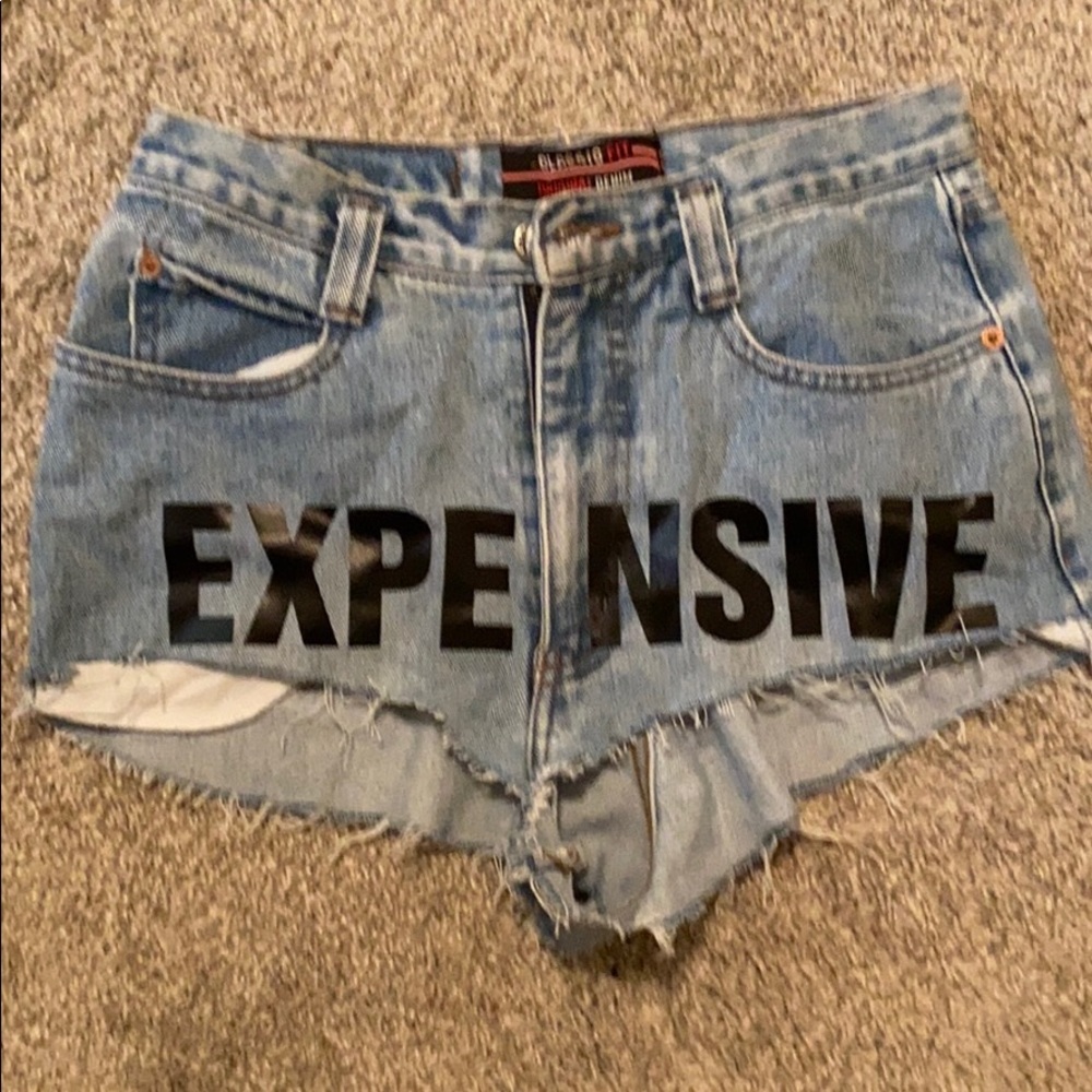 Denim shorts
